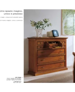Outlet Gruppo notte Comò pn208 in Legno a prezzo Outlet Comodini