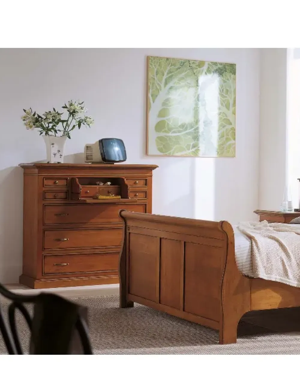 Outlet Gruppo notte Comò pn208 in Legno a prezzo Outlet Comodini