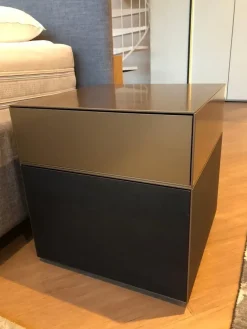 Gruppo notte Domino in Laccato opaco a prezzo scontato Comodini