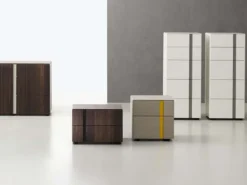 Sangiacomo Gruppo notte modello Abaco con gola ad un prezzo mai così piccolo- Comodini