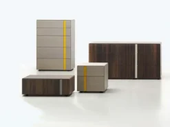 Sangiacomo Gruppo notte modello Abaco con gola ad un prezzo mai così piccolo- Comodini