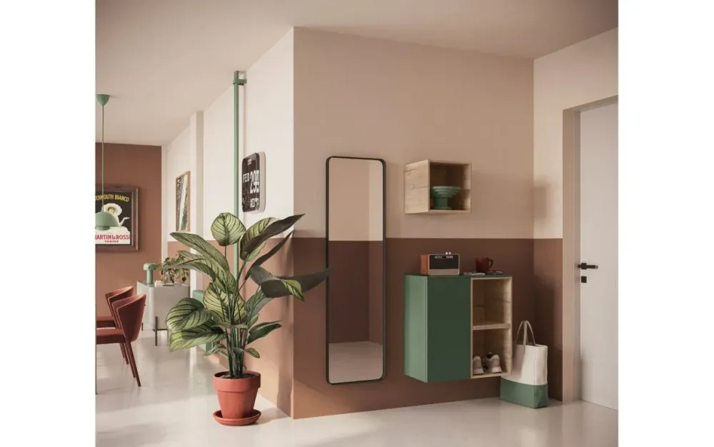 Imab Ingresso moderno modello Ingresso con specchio di a PREZZI OUTLET- Mobili Ingresso