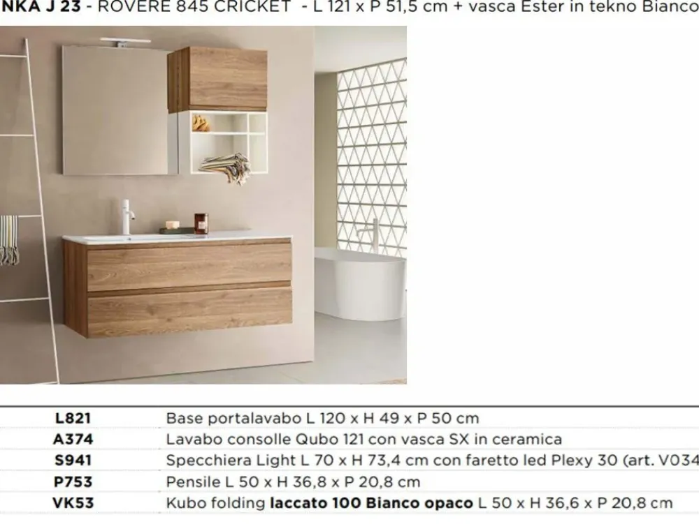 Arbi Inka j : mobile da bagno A PREZZI OUTLET- Mobili Bagno Sospeso