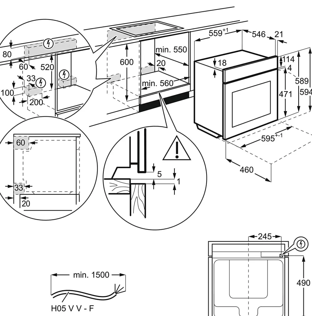 AEG Innovativo forno Beb331010m in Offerta Outlet- Forno
