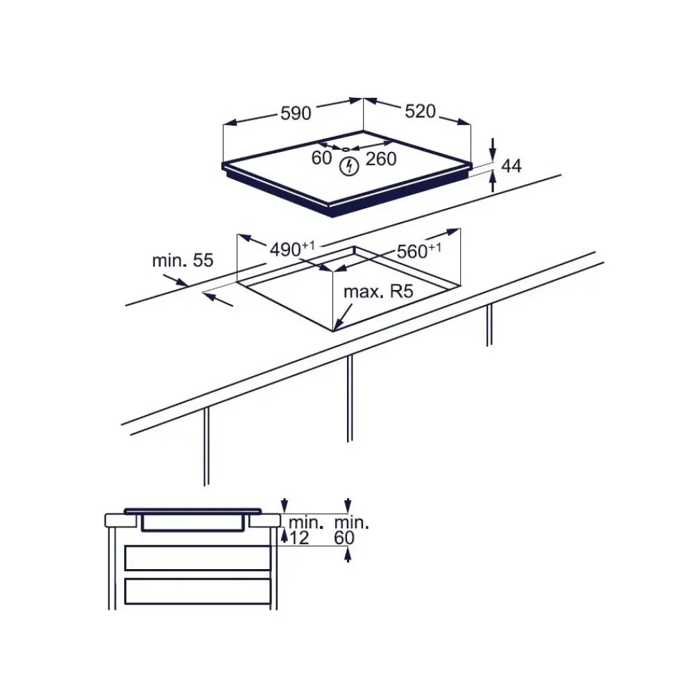 Innovativo piano cottura Kis62449 di a prezzi convenienti^Electrolux
