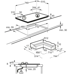Innovativo piano cottura Pc kgg75372w spedibile di con forte sconto^Electrolux Discount