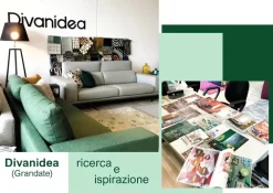 Divanidea Keaton pelle in poliuretano   in Offerta Outlet- Divani