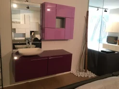 Kios bagni laccato lucido sospeso Top Vetro- Mobili Bagno Sospeso