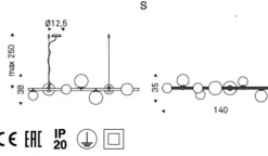 Lampada a sospensione Planeta Bianco a prezzi convenienti^Cattelan Italia Discount