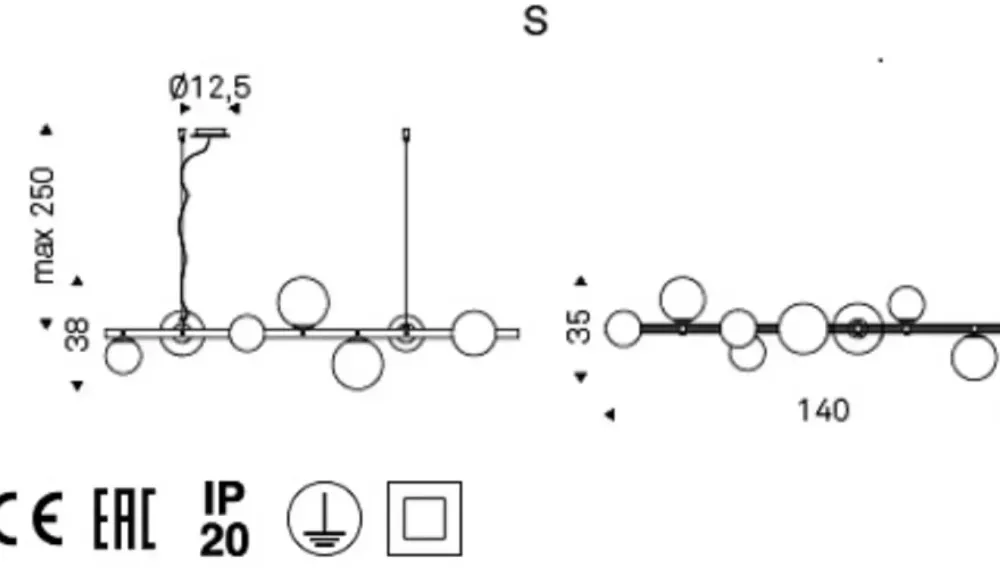 Lampada a sospensione Planeta Bianco a prezzi convenienti^Cattelan Italia Discount
