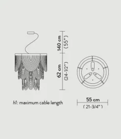 Slamp Lampada a sospensione Ceremony suspension small   a prezzo scontato- Lampade A Sospensione