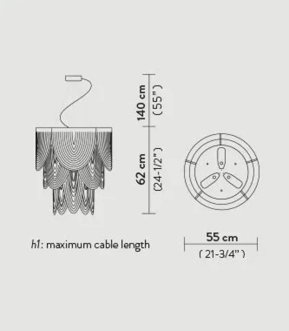 Slamp Lampada a sospensione Ceremony suspension small a prezzo scontato- Lampade A Sospensione