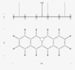 Lampada a sospensione Crown plana major in Offerta Outlet Lampade A Sospensione