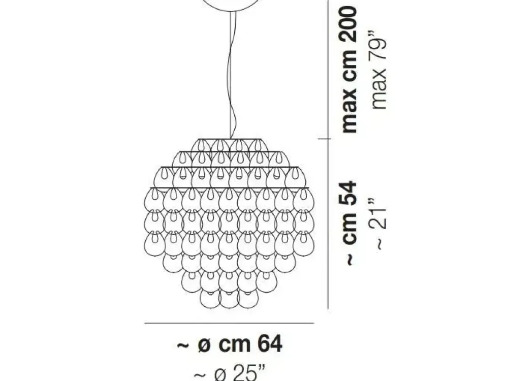 Vistosi Lampada a sospensione Giogali sp60 a prezzo Outlet- Lampade A Sospensione