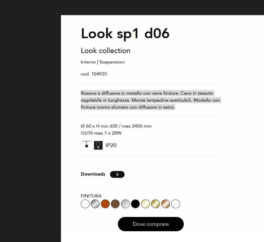 Ideal Lux Lampada a sospensione Look stile Design a prezzi outlet- Lampade A Sospensione