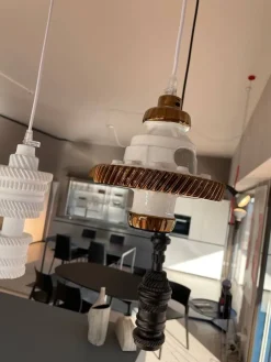 Lampada a sospensione in metallo Mek a prezzo scontato^Karman New