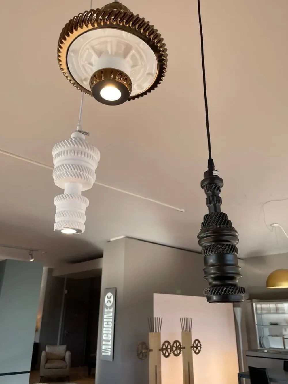 Lampada a sospensione in metallo Mek a prezzo scontato^Karman New