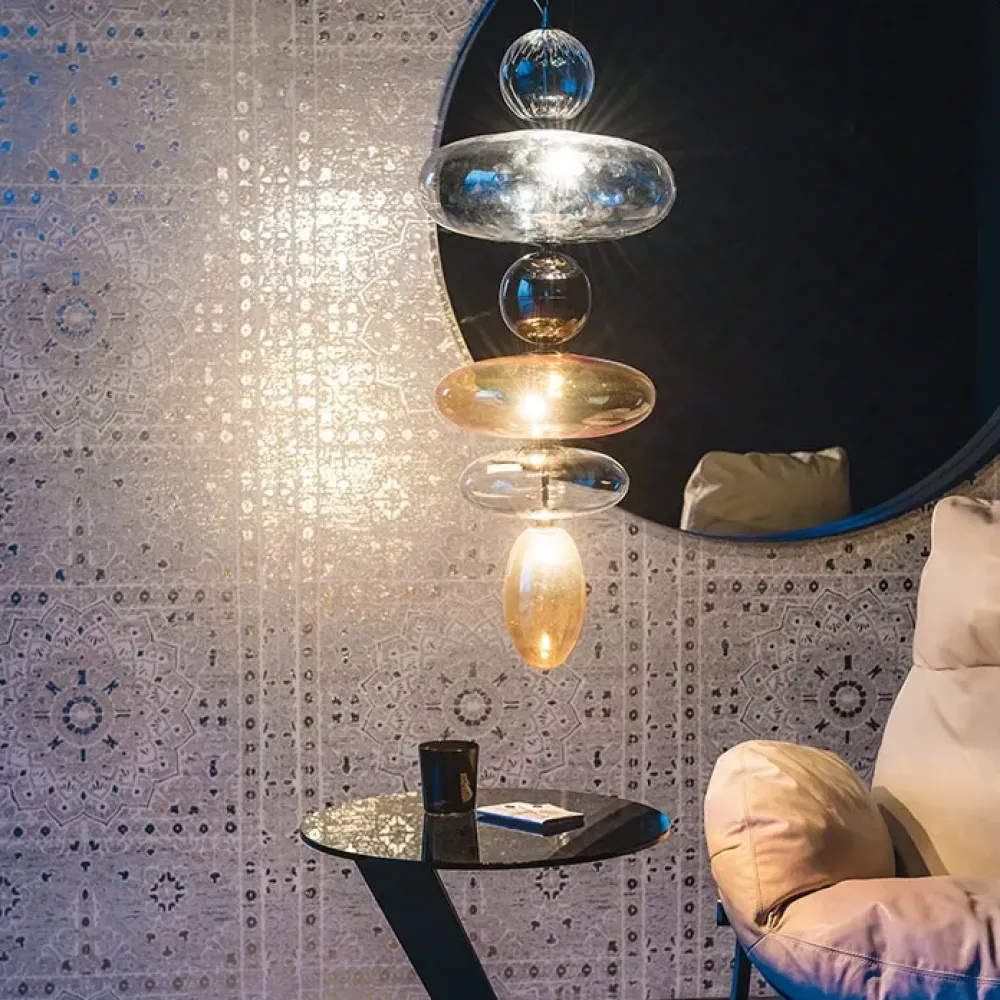 Lampada a sospensione in vetro Baban a prezzo scontato^Cattelan Italia Best