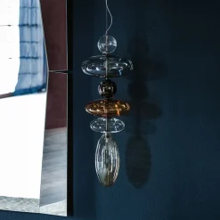 Lampada a sospensione in vetro Baban a prezzo scontato^Cattelan Italia Best