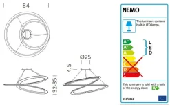 Lampada a sospensione Kepler minor   a prezzo scontato^Nemo New