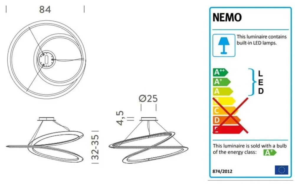 Lampada a sospensione Kepler minor a prezzo scontato^Nemo New