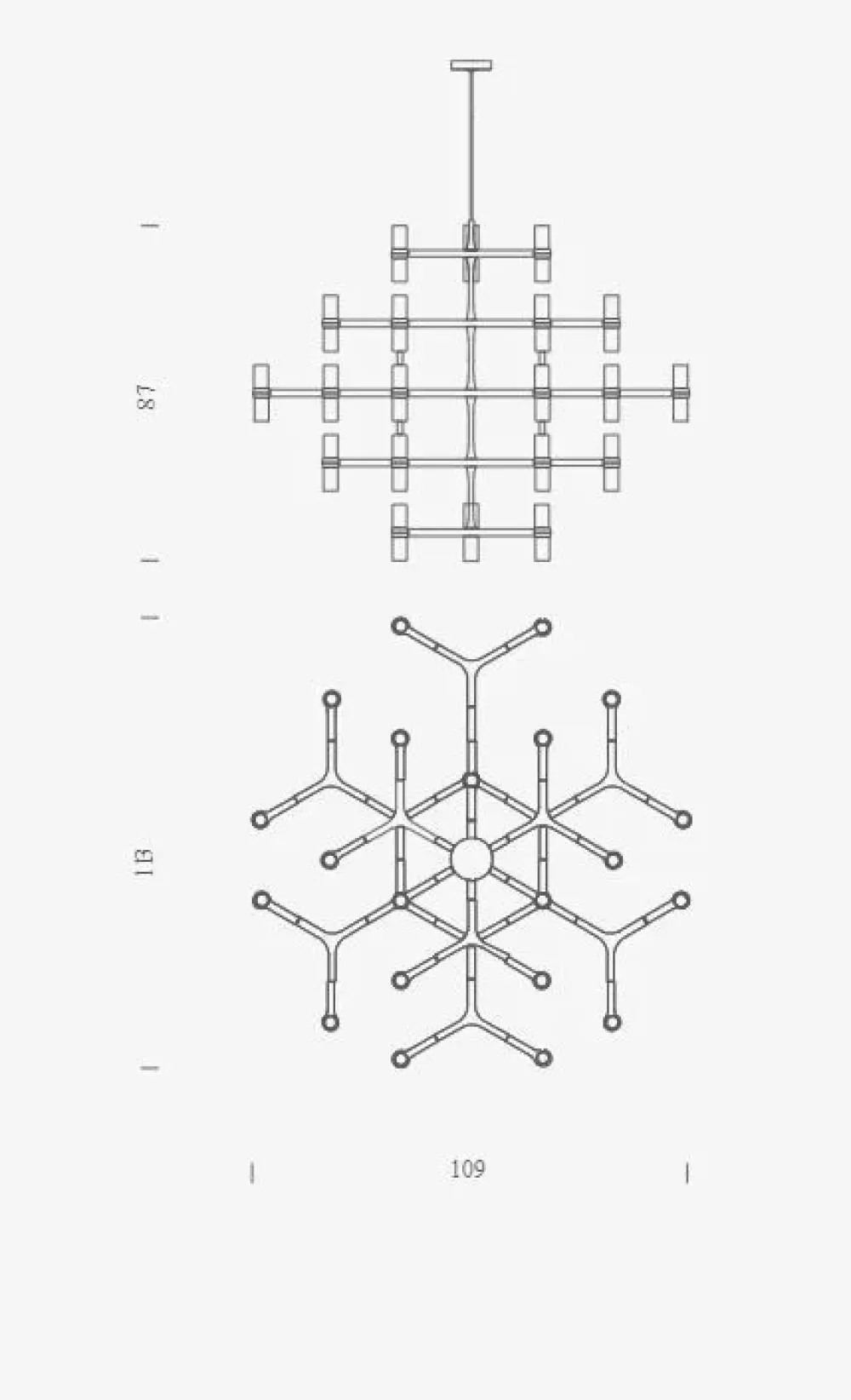 Online Lampada a sospensione Crown major Nero con forte sconto Lampade A Sospensione