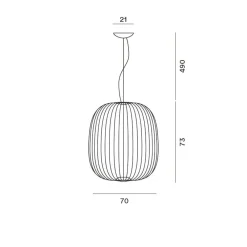 Lampada a sospensione Spokes 2 large dimmerabile   in Offerta Outlet^Foscarini Online