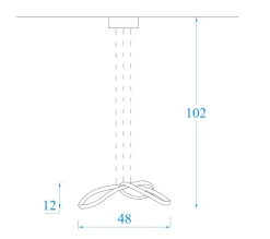 Artigianale Lampada a sospensione stile Design Karol sp d 47 in saldo- Lampade A Sospensione