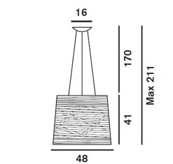 Hot Lampada a sospensione Tress grande led a prezzo Outlet Lampade A Sospensione
