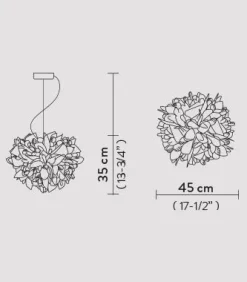 Lampada a sospensione Veli suspension foliage in Offerta Outlet^Slamp Best