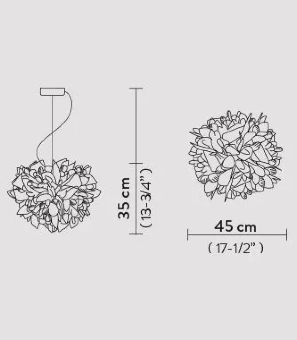 Lampada a sospensione Veli suspension foliage in Offerta Outlet^Slamp Best