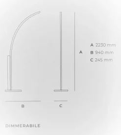 Clearance Lampada Bow   in OFFERTA OUTLET Lampade Da Terra