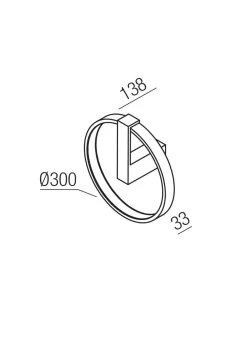 Lampada Orion lampada da parete led 28w a PREZZI OUTLET^Collezione esclusiva Sale