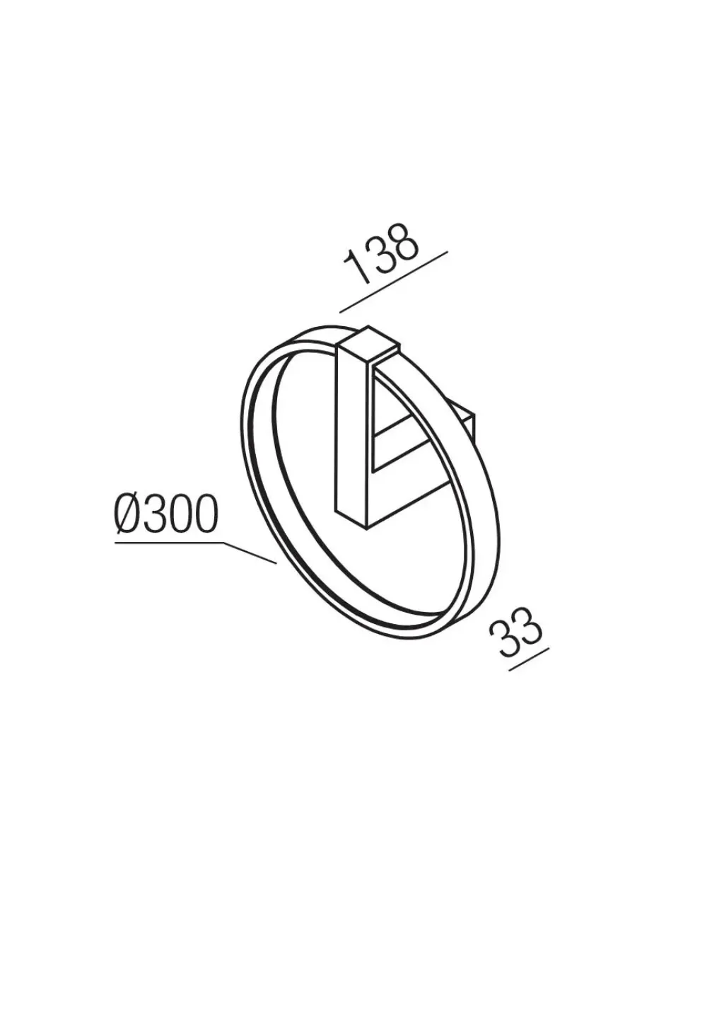 Lampada Orion lampada da parete led 28w a PREZZI OUTLET^Collezione esclusiva Sale