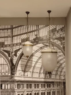 Lampada Coppia lampadaio a campana in vetro in OFFERTA OUTLET^Artigianale Discount