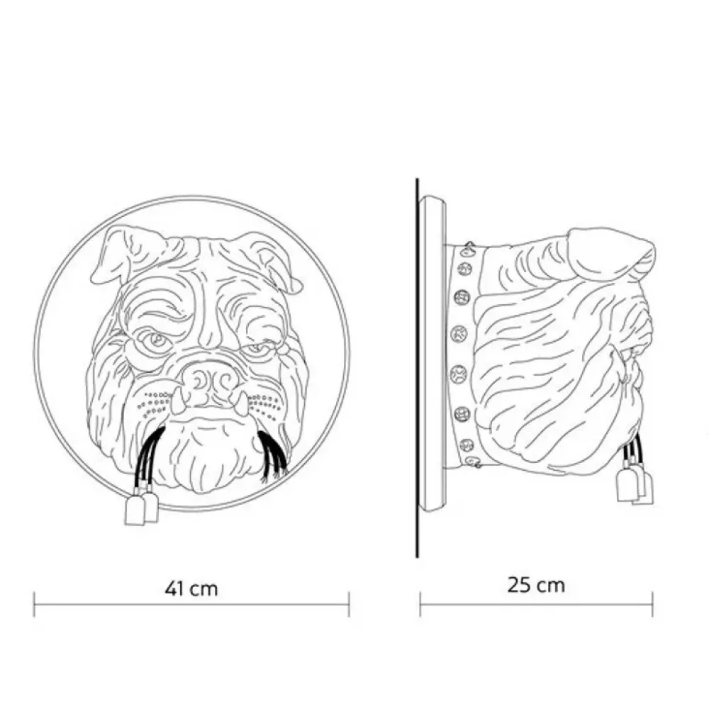 Karman Lampada da parete Amsterdam wall lamp in Offerta Outlet- Applique Da Parete