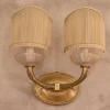 Grande Arredo Lampada da parete Coppia di applique ottone/murano/organza con un ribasso esclusivo- Applique Da Parete