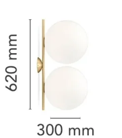 Flos Lampada da parete Ic lights c/w2 double a prezzo scontato- Applique Da Parete