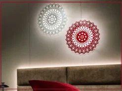 Lampada da parete stile Design Donna carmela red e white in saldo^Artigianale Hot