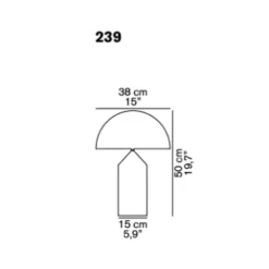Lampada da tavolo Atollo 439 oro   in Offerta Outlet Lampade Da Tavolo