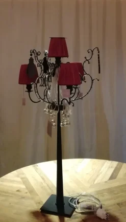 New Lampada da tavolo 010 Rossa in offerta Lampade Da Tavolo