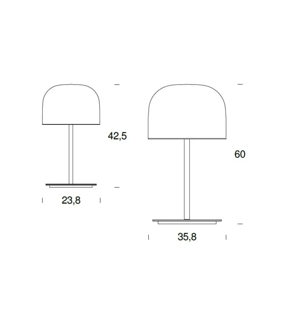 Fontana Arte Lampada da tavolo Equatore a prezzo Outlet.- Lampade Da Tavolo
