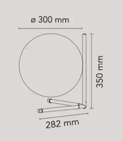 Outlet Lampada da tavolo Ic t2 in Offerta Outlet Lampade Da Tavolo