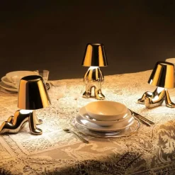 New Lampada da tavolo  lampada fratelli d’oro tom in Offerta Outlet Lampade Da Tavolo