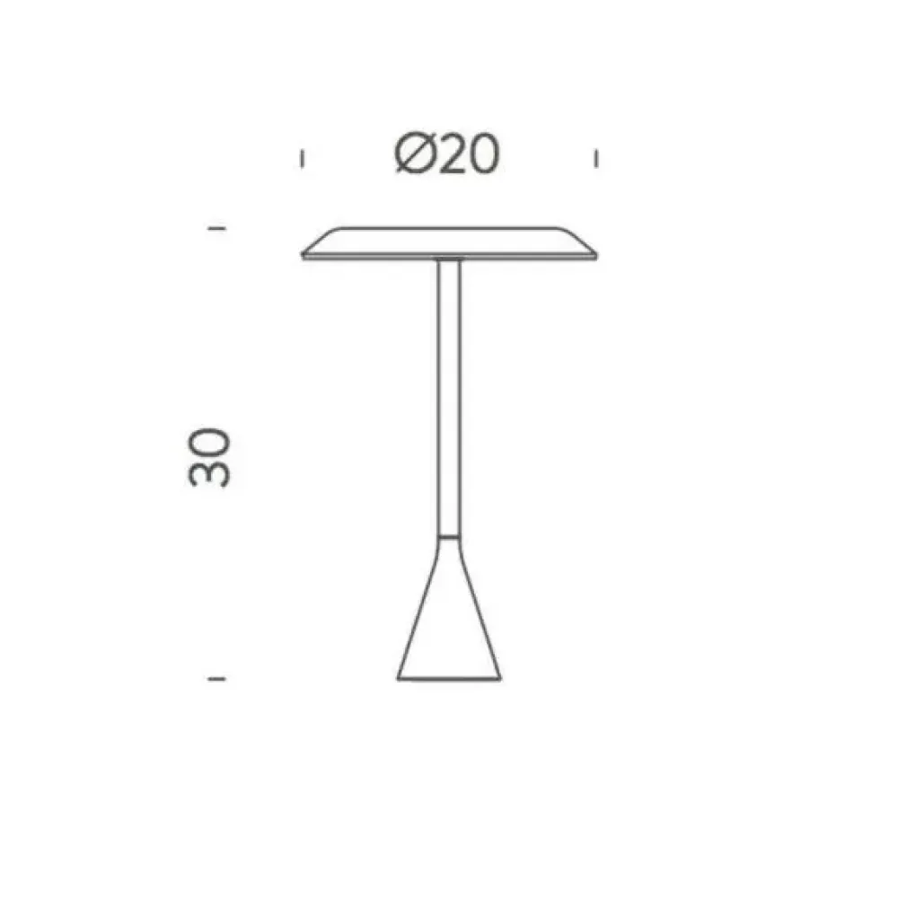 Lampada da tavolo Panama mini led battery a prezzo Outlet^Nemo New