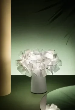 Slamp Lampada da tavolo Clizia battery Bianco con forte sconto- Lampade Da Tavolo