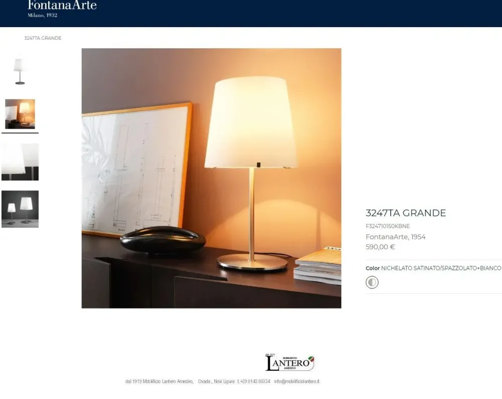 Lampada da tavolo stile Moderno 3247 grande lampada da tavolo a prezzi outlet^Fontana Arte Hot