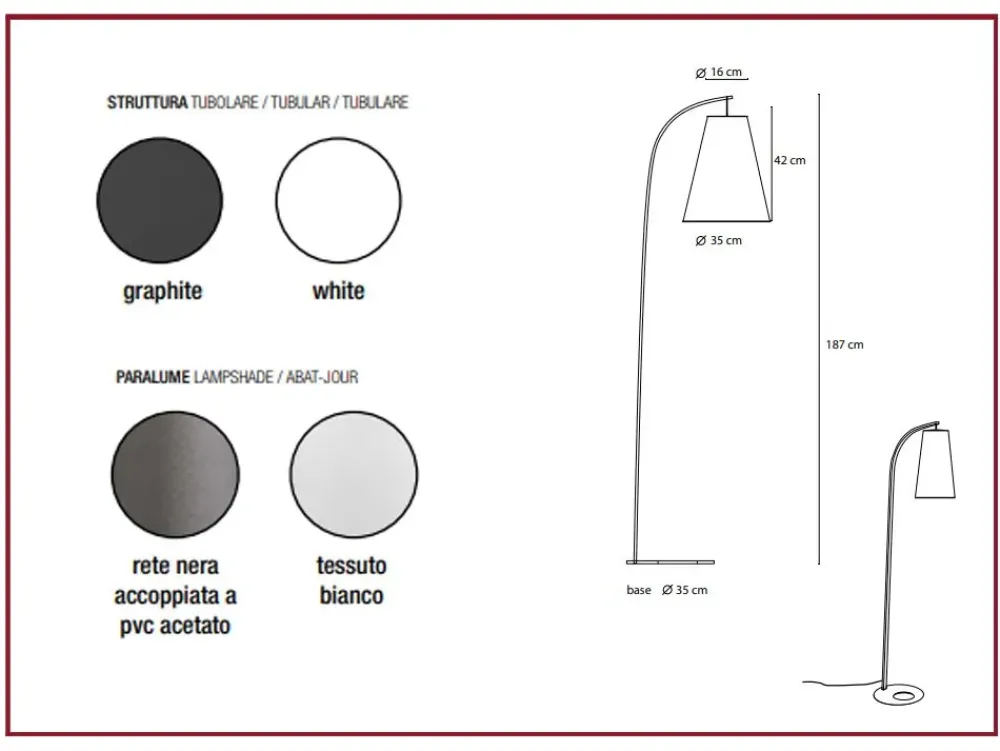 Egoitaliano Lampada da terra con SCONTO IMPERDIBILE- Lampade Da Terra
