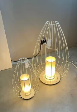 Outlet Lampada da terra Cell m614b-m615b Bianco a prezzi convenienti Lampade Da Terra