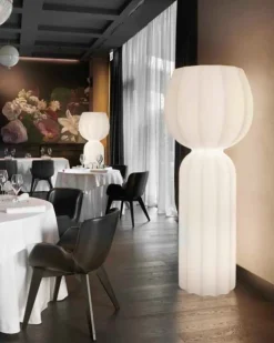 Lampada da terra Cristal sl Bianco con forte sconto^Md work Clearance